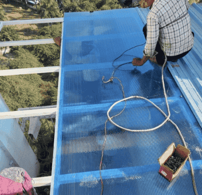 Installation de polycarbonate au Maroc